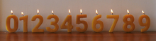 FINAL SALE: beeswax number candles