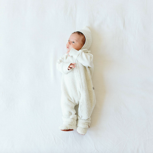 goumi sherpa baby boots in alabaster