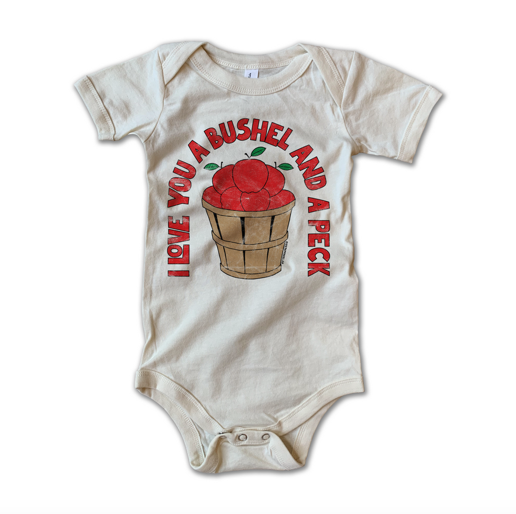 love you a bushel and a peck onesie