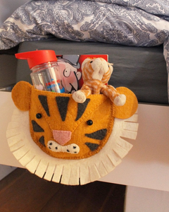 tiger head bedtime pouch
