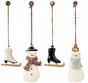 FINAL SALE: wonderland metal ornament set