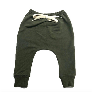 joggers in olive
