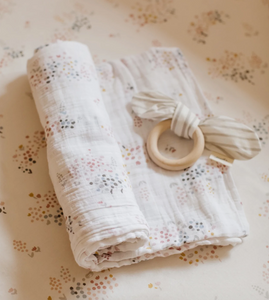 pehr swaddle in flower patch