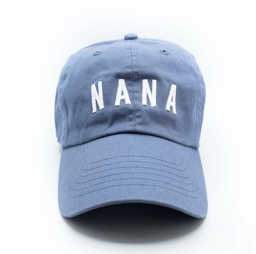 nana ball cap in dusty blue
