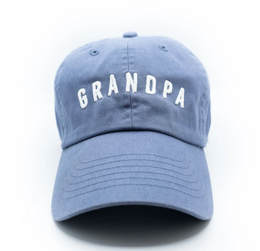 grandpa ball cap in dusty blue
