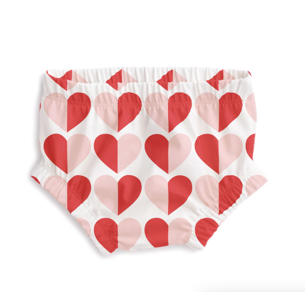 bloomers in red hearts