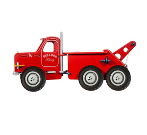 mack red ride-on truck